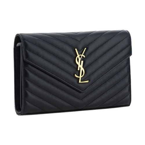 Saint Laurent Black Calf Leather Bos Taurus Shoulder Bag