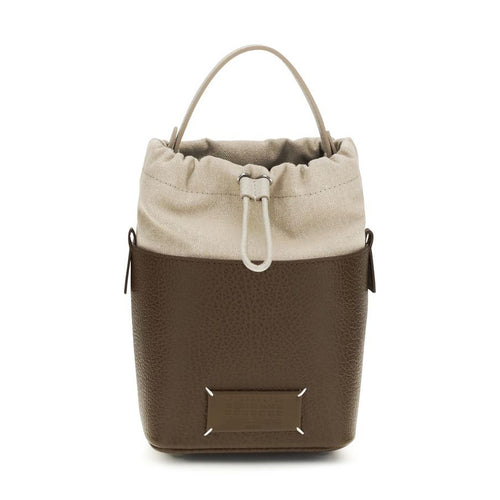 Maison Margiela Brown Calf Leather Bos Taurus Backet Bag