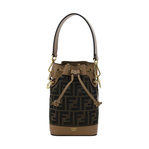 Fendi Brown Polyester Backet Bag