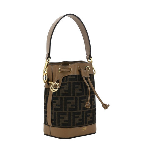 Fendi Brown Polyester Backet Bag