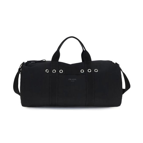 Prada Black Cotton Luggage And Travel