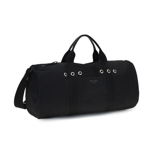 Prada Black Cotton Luggage And Travel