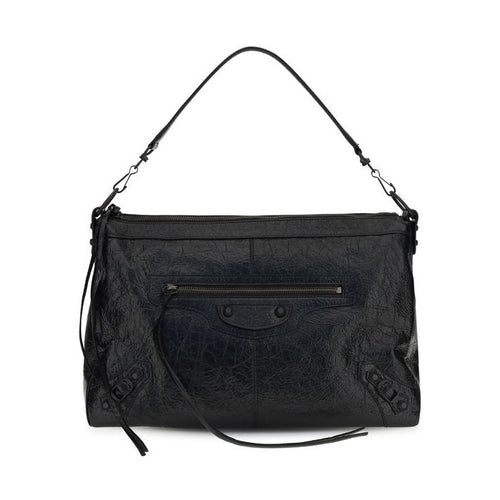 Balenciaga Black Lamb Ovis Aries Aries Shoulder Bag
