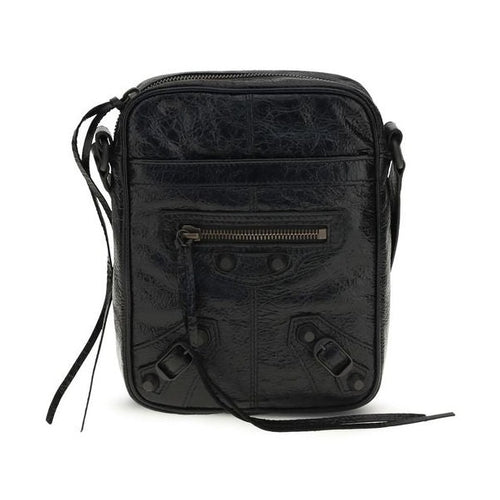 Balenciaga Black Lamb Ovis Aries Aries Shoulder Bag