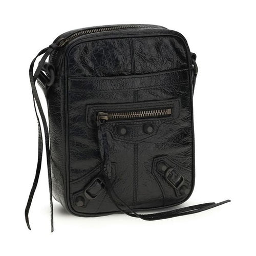 Balenciaga Black Lamb Ovis Aries Aries Shoulder Bag