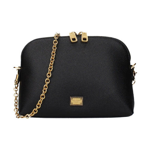 Dolce & Gabbana Black Leather Shoulder Bag