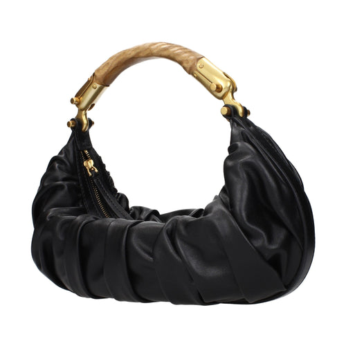 Balmain Black Leather Handbag