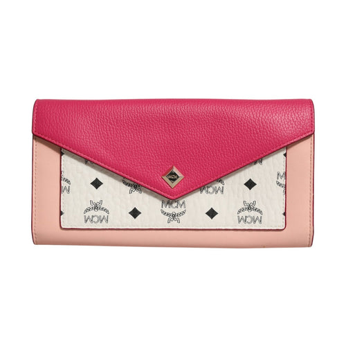 MCM Colorblock Visetos Love Letter Crossbody Wallet