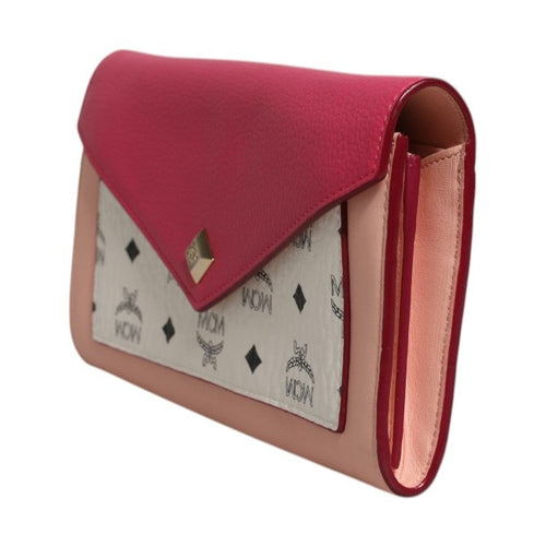 MCM Colorblock Visetos Love Letter Crossbody Wallet