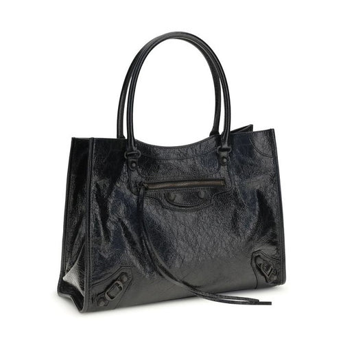 Balenciaga Black Lamb Ovis Aries Aries Shoulder Bag