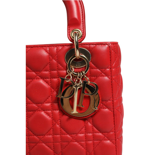 Christian Dior Lady Dior Cannage Leather Handbag