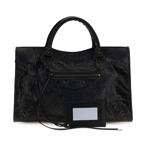 Balenciaga Black Lamb Ovis Aries Aries Shoulder Bag
