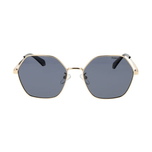 Polaroid Gold Metal Sunglasses