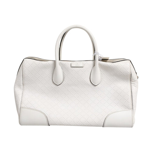 Gucci Medium Diamante Leather Boston Bag