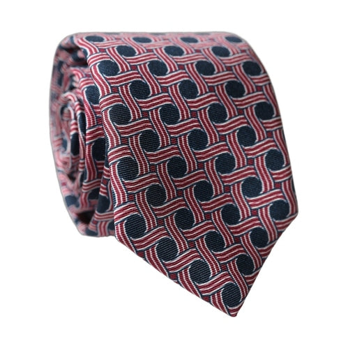 Dolce & Gabbana Multicolor Patterned Silk Adjustable Men Tied Necktie Tie