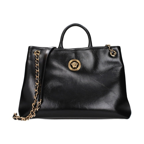 Versace Black Leather Handbag