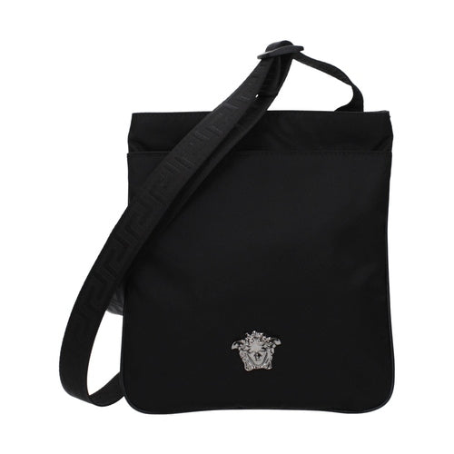 Versace Black Nylon Crossbody Bag