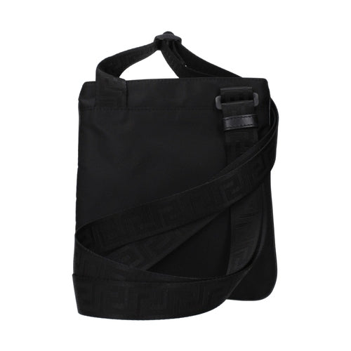 Versace Black Nylon Crossbody Bag