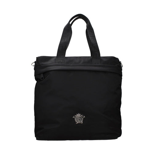 Versace Black Nylon Shoulder Bag