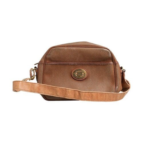 Burberry Brown and Gold Crossbody Bag