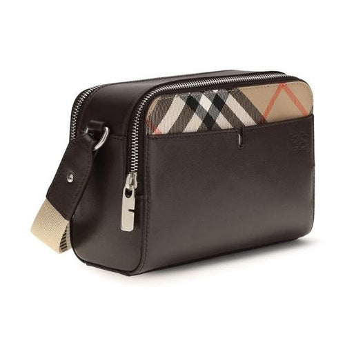 Burberry Brown Calf Leather Bos Taurus Shoulder Bag