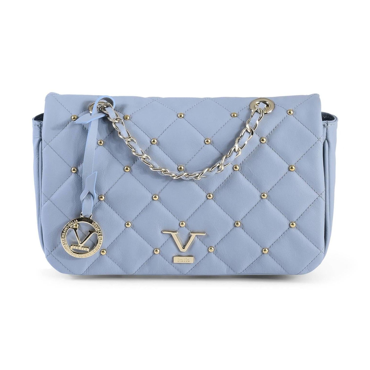 19V69 Italia Blue Leather Shoulder Bag - Made in Italy – All Day