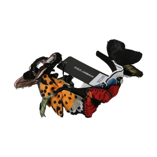 Dolce & Gabbana Tiara Floral Butterfly Sequin Diadem Headband