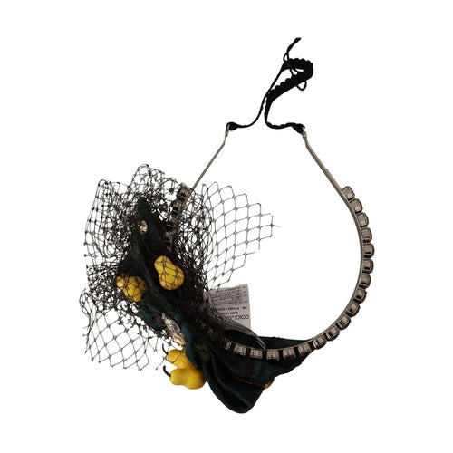 Dolce & Gabbana Purple Crystal Diadem Headband Lemons Sicily Tiara