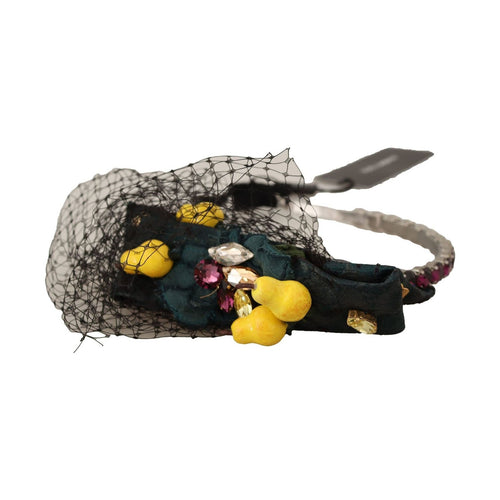 Dolce & Gabbana Purple Crystal Diadem Headband Lemons Sicily Tiara