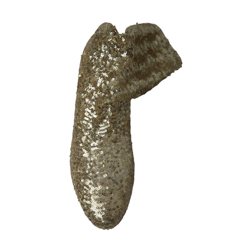 Dolce & Gabbana Gold Sequined Short Boots Stretch Shoes