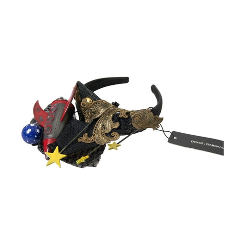 Dolce & Gabbana Multicolor Missile Rocket Crystal Stars Headband Diadem