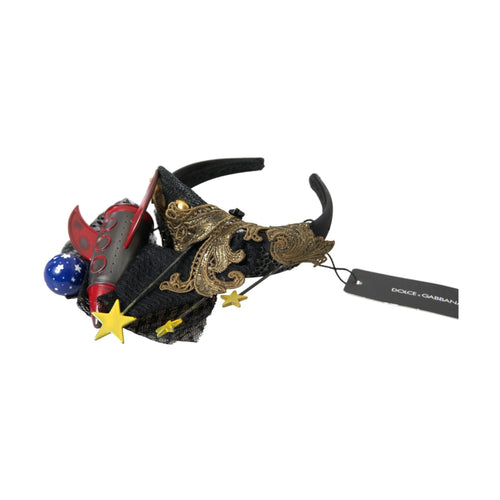 Dolce & Gabbana Multicolor Missile Rocket Crystal Stars Headband Diadem
