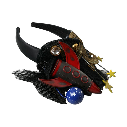 Dolce & Gabbana Multicolor Missile Rocket Crystal Stars Headband Diadem