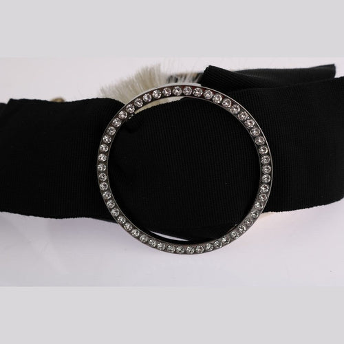 Dolce & Gabbana Black Crystal White Diadem Headband