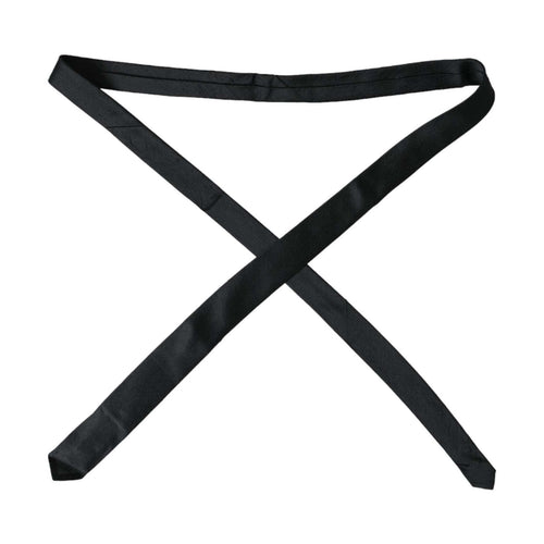 Dolce & Gabbana Black Solid 100% Silk Adjustable Tie