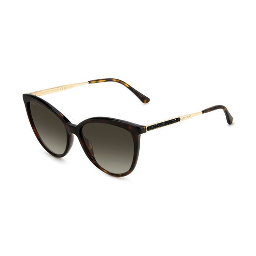 Jimmy Choo Brown Metal Sunglasses
