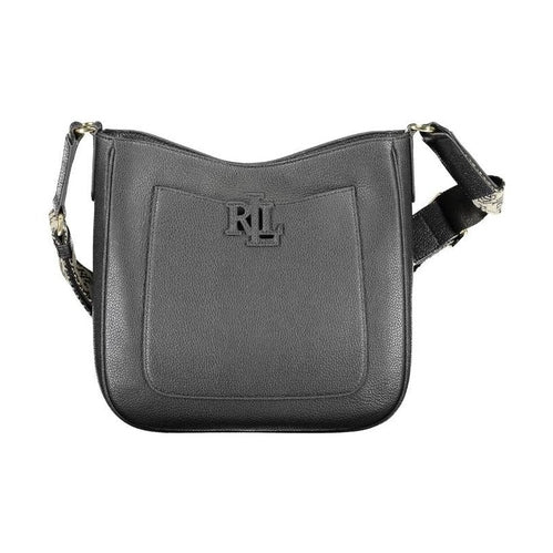 Ralph Lauren Nero Leather Women Shoulder Bag