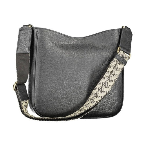 Ralph Lauren Nero Leather Women Shoulder Bag