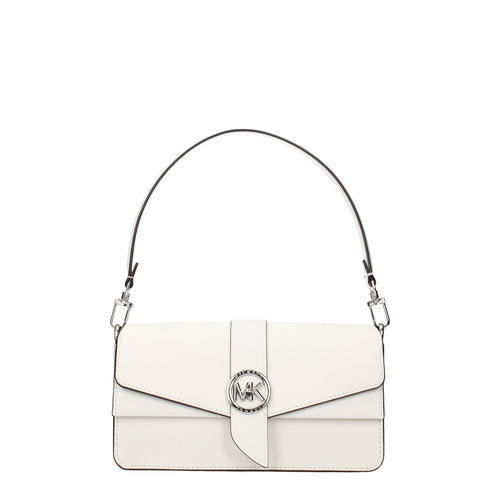 Michael Kors White Leather Handbag