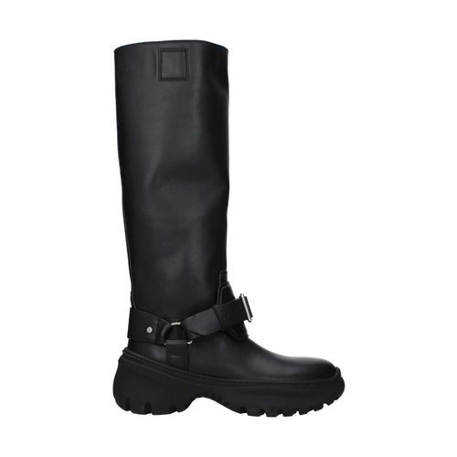 Burberry Black Leather Boots