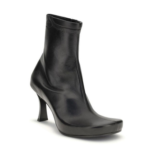 Balenciaga Black Calf Leather Bos Taurus Ankle Boots