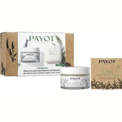 Payot Herbier Duo Organic Care Ritual Gift Set 50ml Universal Face Cream + 85g  Nourishing Body Massage Bar