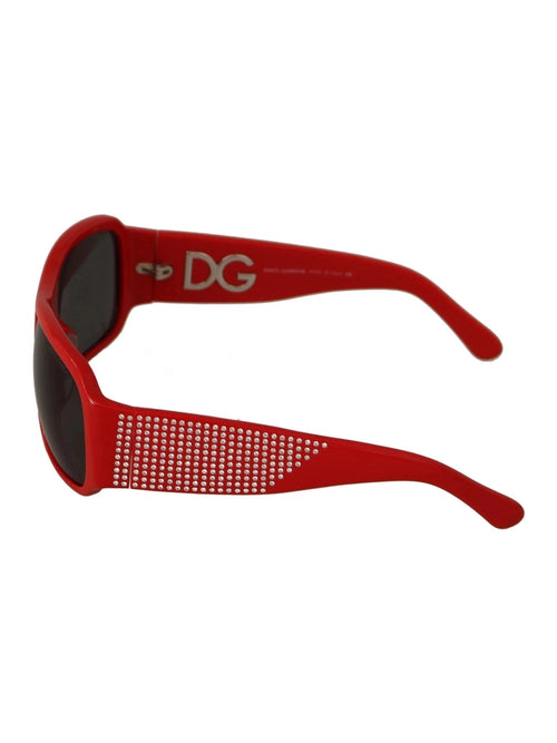 Dolce & Gabbana DG4027 Red Crystal Black Lens Shades Sunglasses