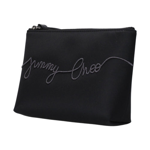 Jimmy Choo Black Satin Clutch Bag