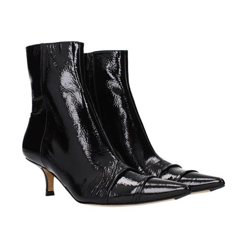 Maison Margiela Black Leather Ankle Boots
