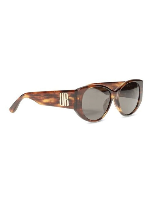Balenciaga Brown Acetate Sunglasses