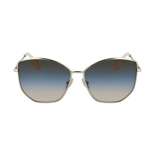 Victoria Beckham Gold Metal Sunglasses
