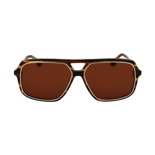 Victoria Beckham Brown Acetate Sunglasses