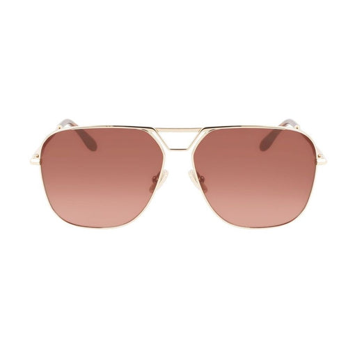 Victoria Beckham Gold Metal Sunglasses