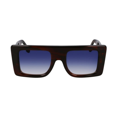 Victoria Beckham Brown Acetate Sunglasses